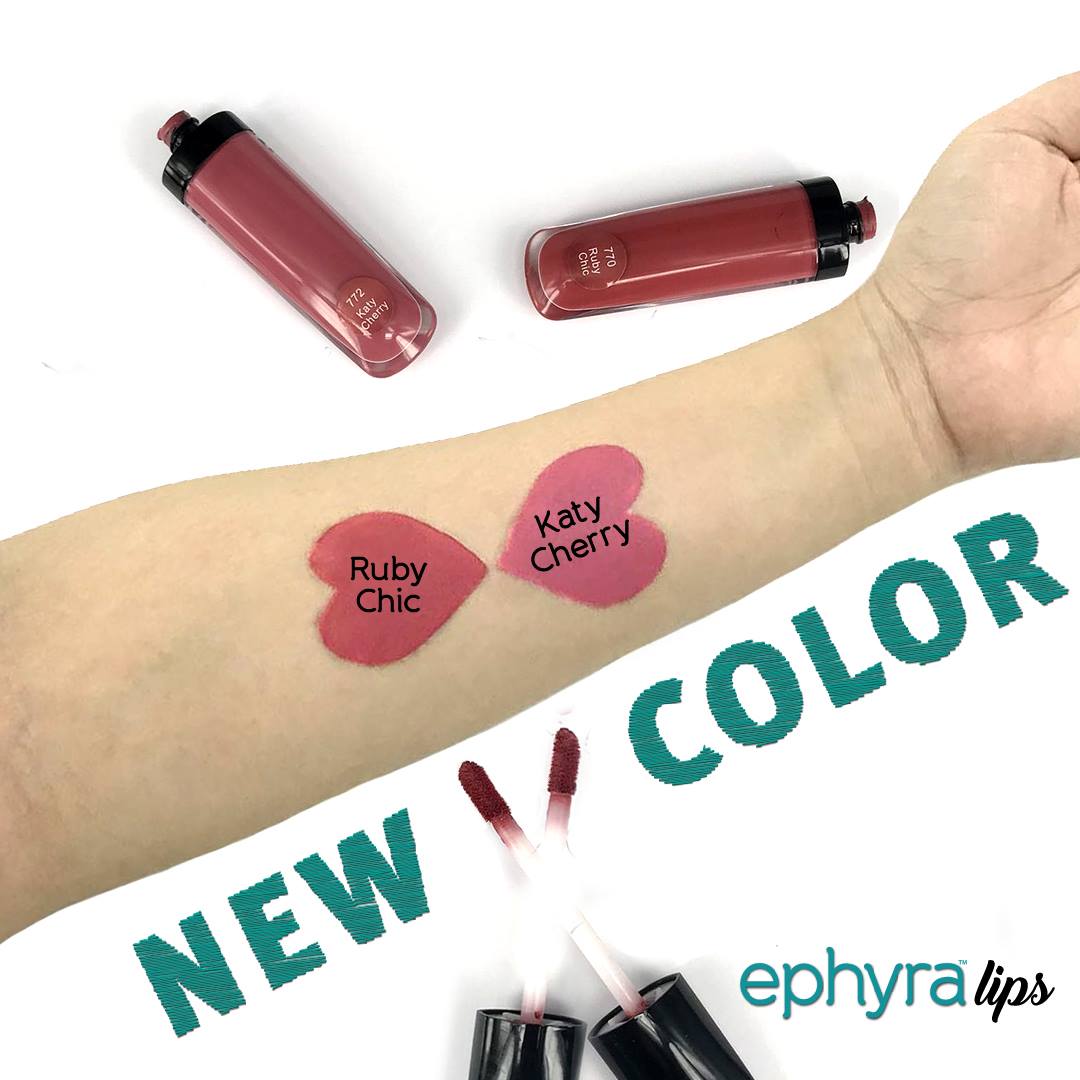 Ruby Chic & Katy Cherry: Warna baru Ephyra Lips!